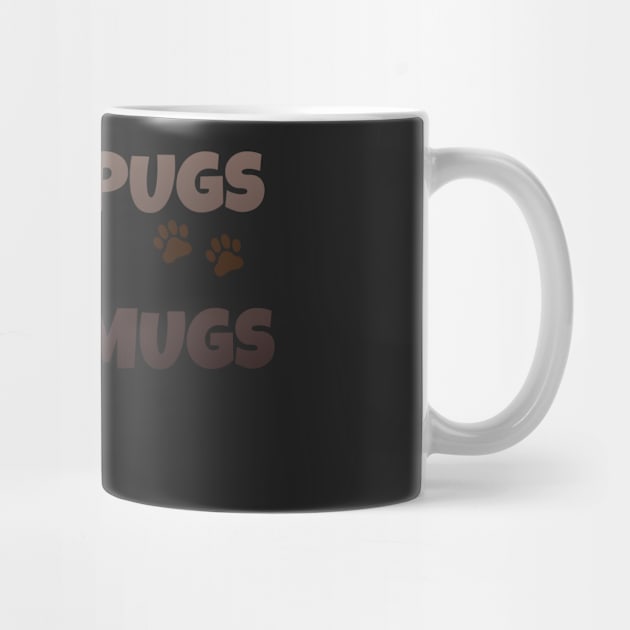 Puppy pugs and coffee mugs by Khala